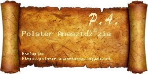 Polster Anasztázia névjegykártya